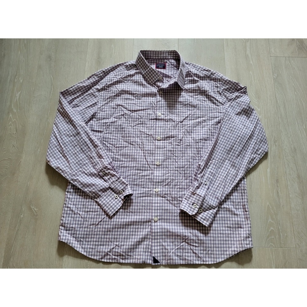 UNTUCKit Button Down Mens XXL Purple Gingham Excellent Vinhas WF 40993 Regular